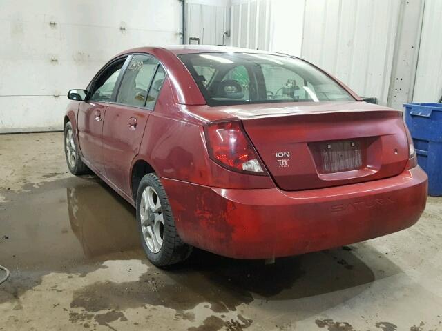 1G8AL52FX4Z146685 - 2004 SATURN ION LEVEL MAROON photo 3