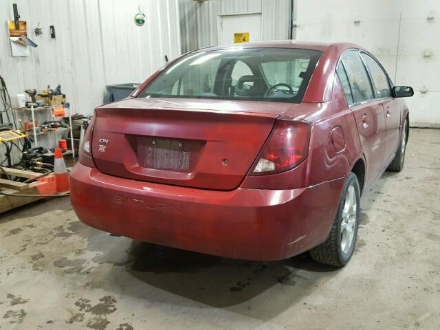 1G8AL52FX4Z146685 - 2004 SATURN ION LEVEL MAROON photo 4
