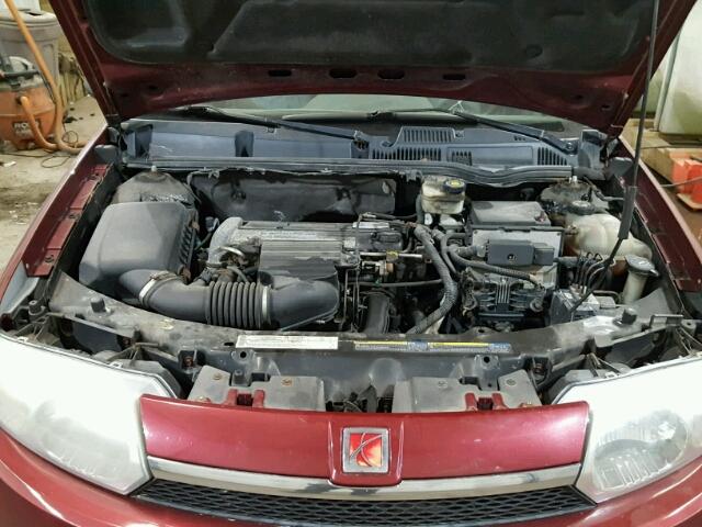 1G8AL52FX4Z146685 - 2004 SATURN ION LEVEL MAROON photo 7