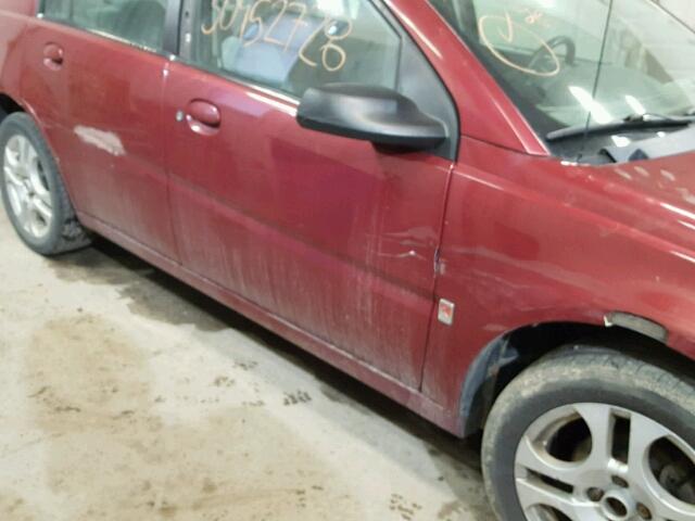 1G8AL52FX4Z146685 - 2004 SATURN ION LEVEL MAROON photo 9
