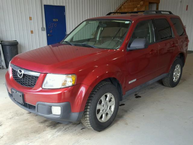 4F2CZ02Z08KM32263 - 2008 MAZDA TRIBUTE I RED photo 2