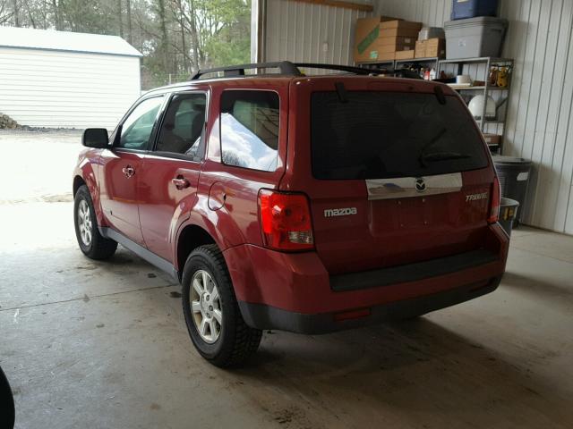 4F2CZ02Z08KM32263 - 2008 MAZDA TRIBUTE I RED photo 3