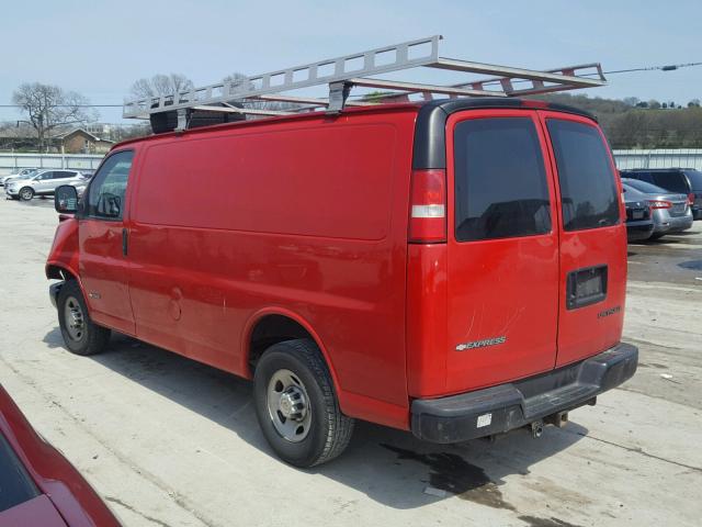 1GCGG25V861164447 - 2006 CHEVROLET EXPRESS G2 RED photo 3