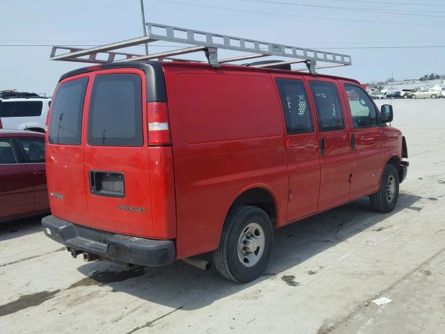 1GCGG25V861164447 - 2006 CHEVROLET EXPRESS G2 RED photo 4