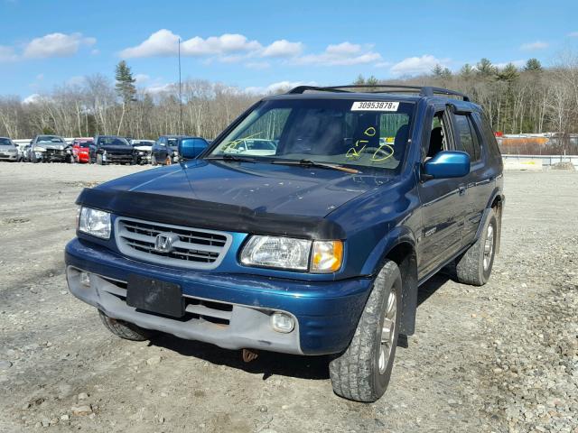 4S6DM58W1Y4402600 - 2000 HONDA PASSPORT E BLUE photo 9