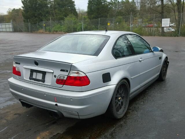 WBSBL93492JR13896 - 2002 BMW M3 SILVER photo 4