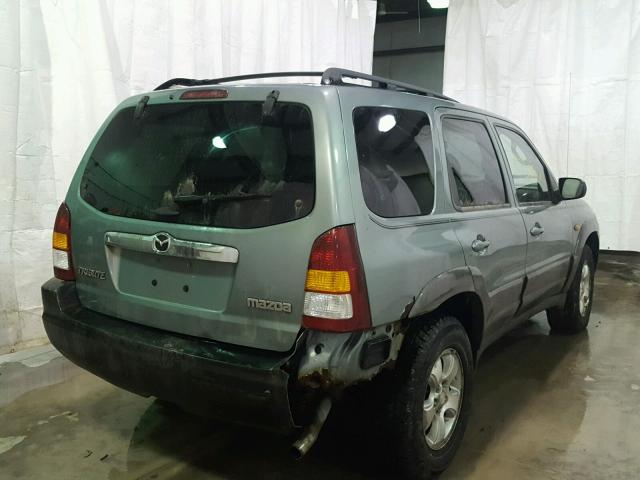 4F2YZ94103KM34346 - 2003 MAZDA TRIBUTE LX GREEN photo 4