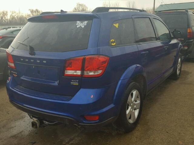 3C4PDCBG4CT252260 - 2012 DODGE JOURNEY SX BLUE photo 4