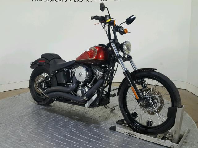 1HD1JPV1XDB023953 - 2013 HARLEY-DAVIDSON FXS BLACKL ORANGE photo 2