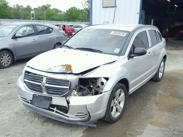 1B3CB4HA9AD664336 - 2010 DODGE CALIBER SX SILVER photo 2