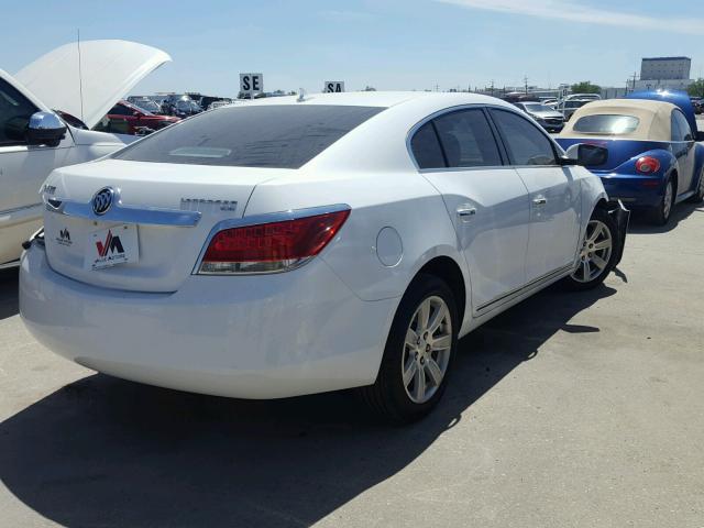 1G4GC5ED0BF105244 - 2011 BUICK LACROSSE C WHITE photo 4