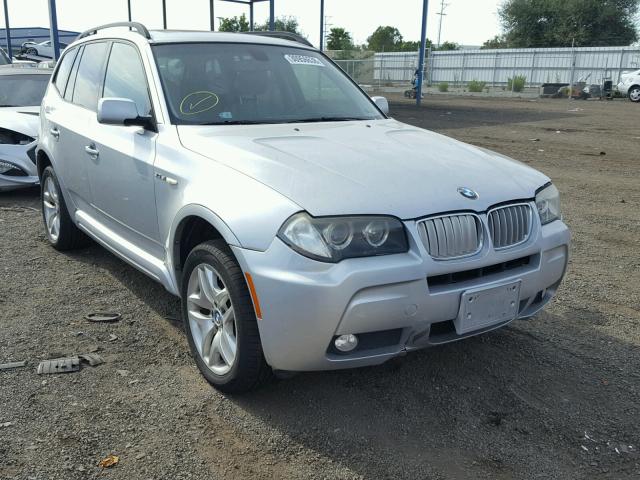 WBXPC93457WF09989 - 2007 BMW X3 3.0SI SILVER photo 1