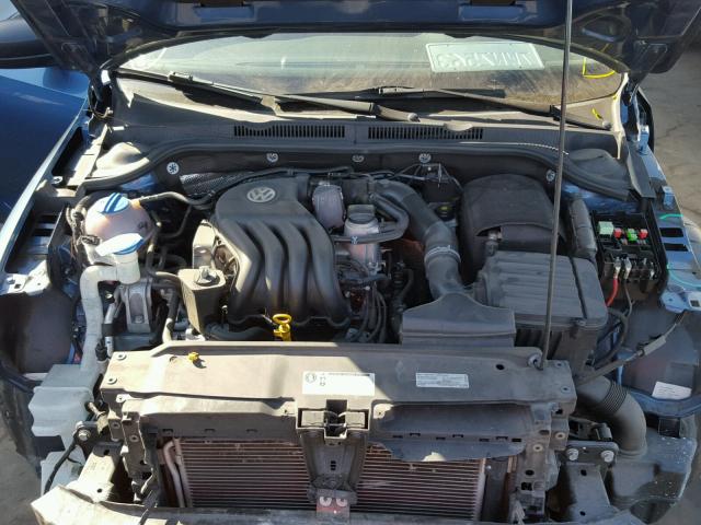 3VW2K7AJ6FM223746 - 2015 VOLKSWAGEN JETTA BASE Կապույտ լուսանկար 7