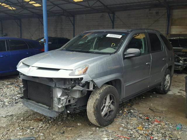 3G7DB03E44S593622 - 2004 PONTIAC AZTEK GRAY photo 2