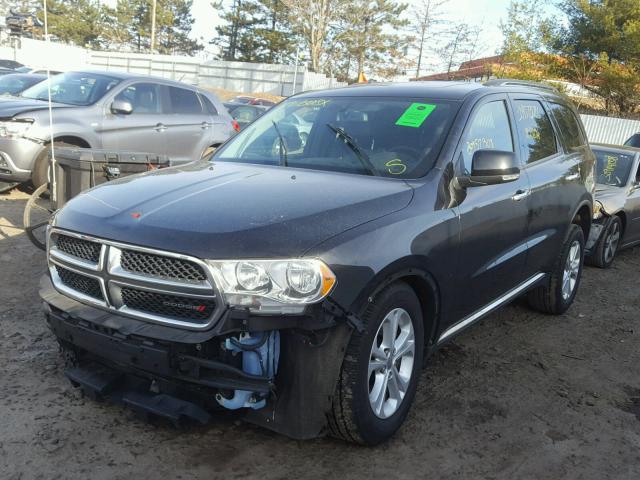 1C4SDJDT2DC672797 - 2013 DODGE DURANGO CR BLACK photo 2