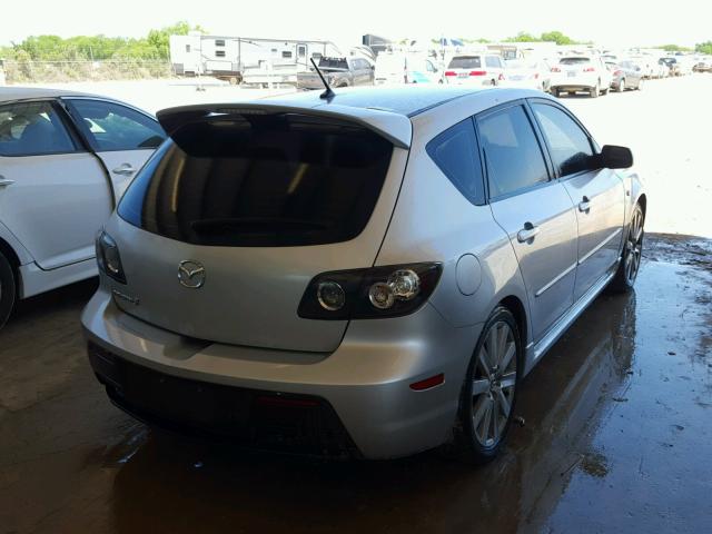 JM1BK34L981809494 - 2008 MAZDA SPEED 3 SILVER photo 4
