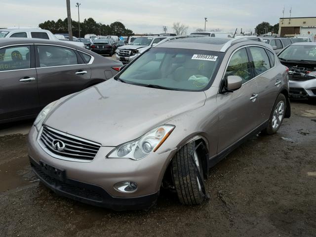 JNKAJ09F89M950488 - 2009 INFINITI EX35 BASE BEIGE photo 2