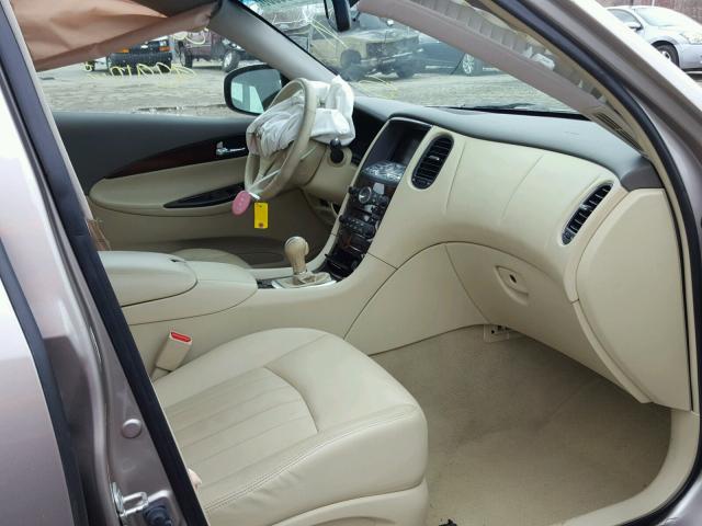 JNKAJ09F89M950488 - 2009 INFINITI EX35 BASE BEIGE photo 5