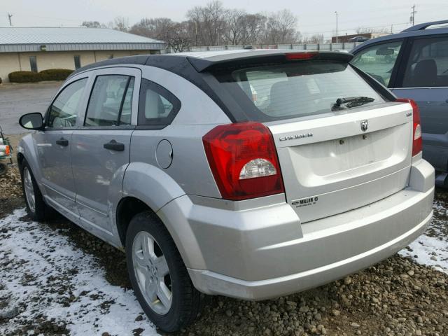 1B3HB48B48D770198 - 2008 DODGE CALIBER SX SILVER photo 3