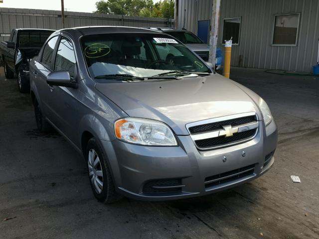 KL1TD5DE8AB117603 - 2010 CHEVROLET AVEO LS GRAY photo 1