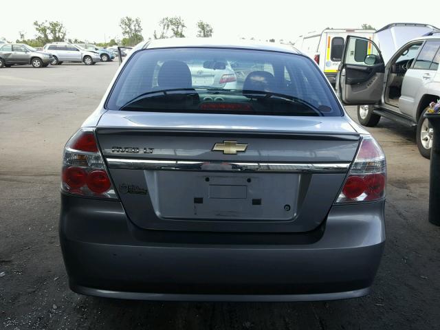 KL1TD5DE8AB117603 - 2010 CHEVROLET AVEO LS GRAY photo 9