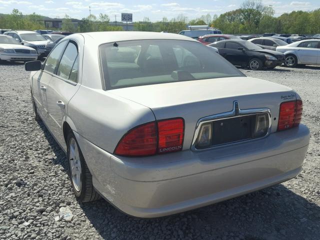 1LNHM87A4YY912014 - 2000 LINCOLN LS CREAM photo 3