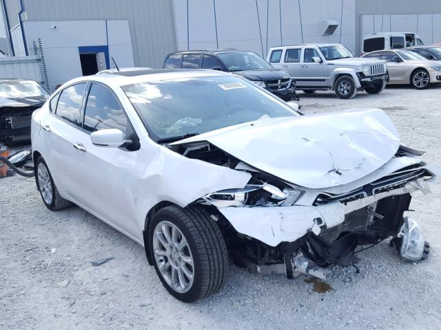 1C3CDFCA9DD336547 - 2013 DODGE DART LIMIT WHITE photo 1