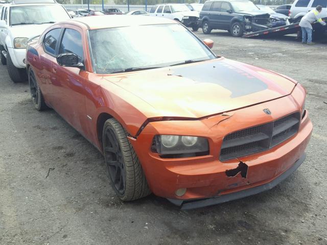 2B3KA53H56H199735 - 2006 DODGE CHARGER R/ ORANGE photo 1