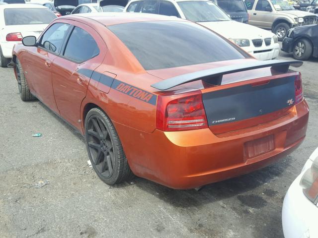 2B3KA53H56H199735 - 2006 DODGE CHARGER R/ ORANGE photo 3