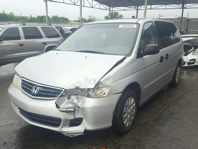 5FNRL18562B007155 - 2002 HONDA ODYSSEY LX SILVER photo 2