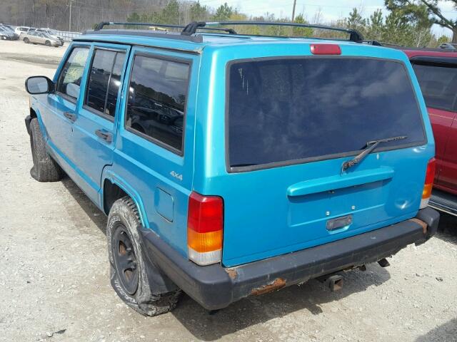 1J4FJ68S0VL542473 - 1997 JEEP CHEROKEE S GREEN photo 3