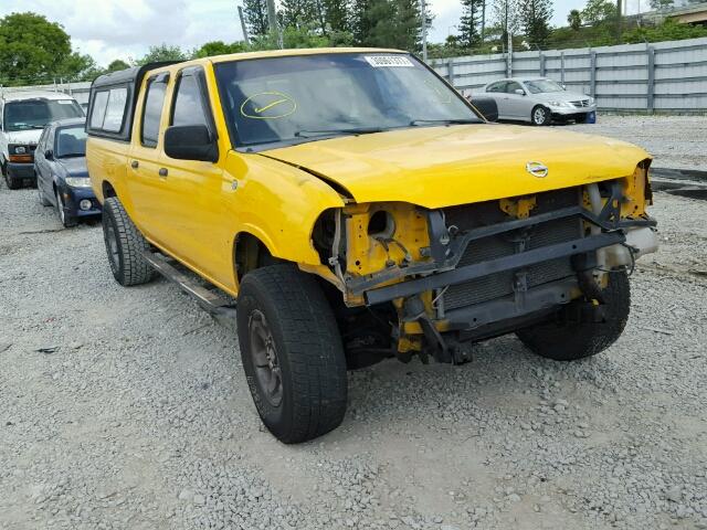 1N6ED29X42C361624 - 2002 NISSAN FRONTIER C YELLOW photo 1