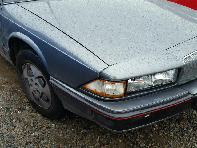 2G4WD14TXK1487882 - 1989 BUICK REGAL LIMI GRAY photo 9