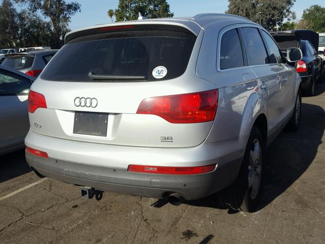 WA1AY74L19D007842 - 2009 AUDI Q7 3.6 QUA SILVER photo 4