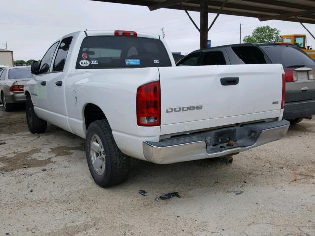 1D7HA18N33S139690 - 2003 DODGE RAM 1500 S WHITE photo 3