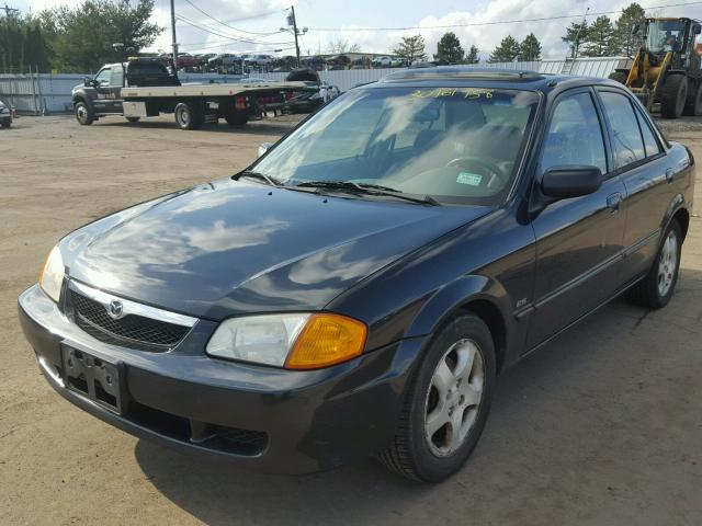 JM1BJ2236Y0287509 - 2000 MAZDA PROTEGE ES BLACK photo 2