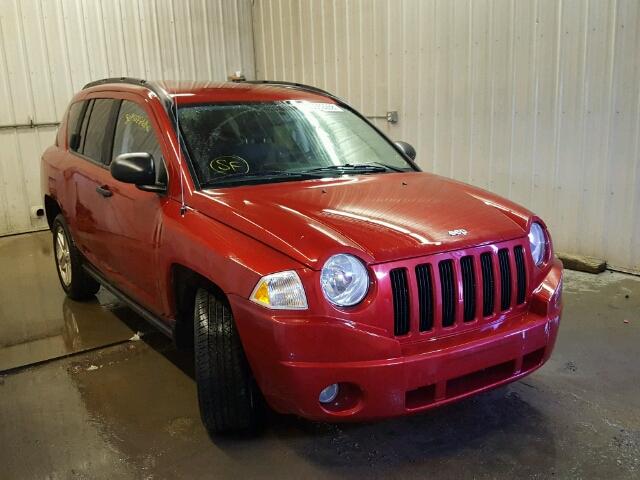 1J8FF47W47D141000 - 2007 JEEP COMPASS RED photo 1
