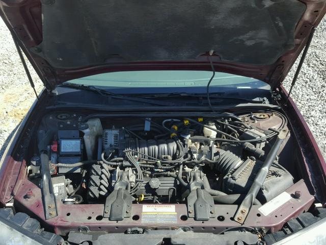 2G1WH52K139356636 - 2003 CHEVROLET IMPALA LS BURGUNDY photo 7