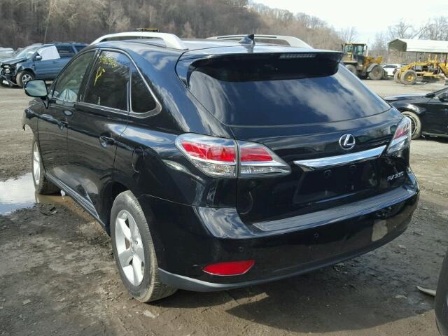 2T2BK1BA5FC294245 - 2015 LEXUS RX 350 BLACK photo 3