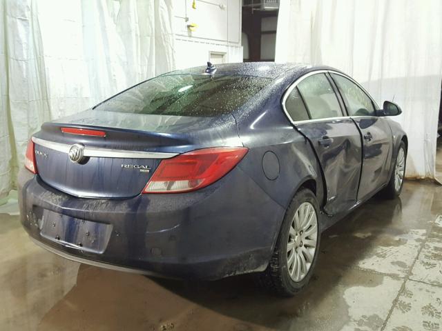 W04GU5GCXB1025494 - 2011 BUICK REGAL CXL BLUE photo 4