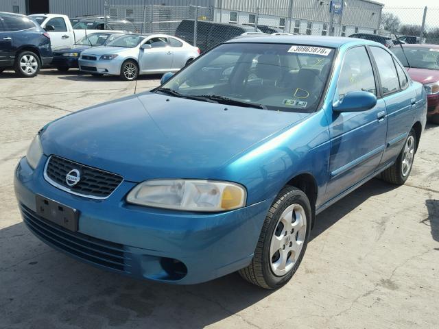 3N1CB51D83L812985 - 2003 NISSAN SENTRA XE BLUE photo 2