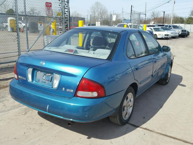 3N1CB51D83L812985 - 2003 NISSAN SENTRA XE BLUE photo 4