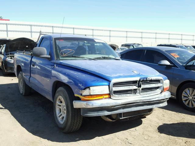 1B7FL26XXVS287019 - 1997 DODGE DAKOTA BLUE photo 1