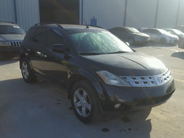 JN8AZ08T94W207485 - 2004 NISSAN MURANO SL BLACK photo 1