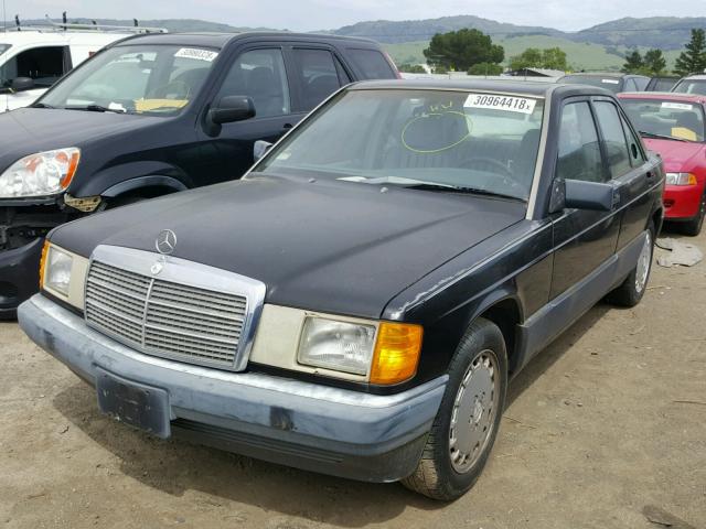 WDBDA28D8MF747025 - 1991 MERCEDES-BENZ 190 E 2.3 BLACK photo 2