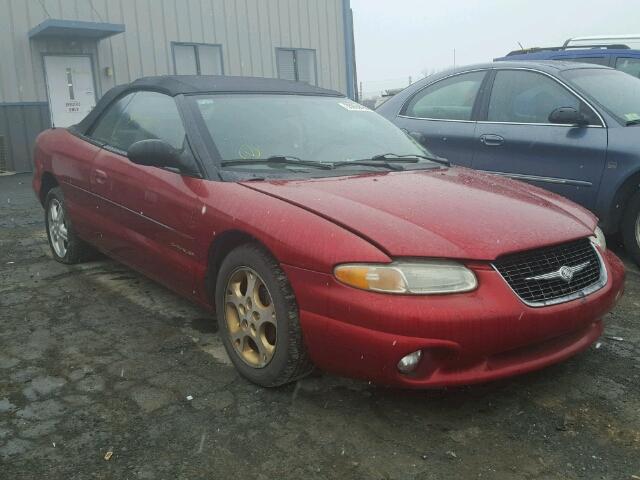 3C3EL55H2YT200535 - 2000 CHRYSLER SEBRING JX RED photo 1