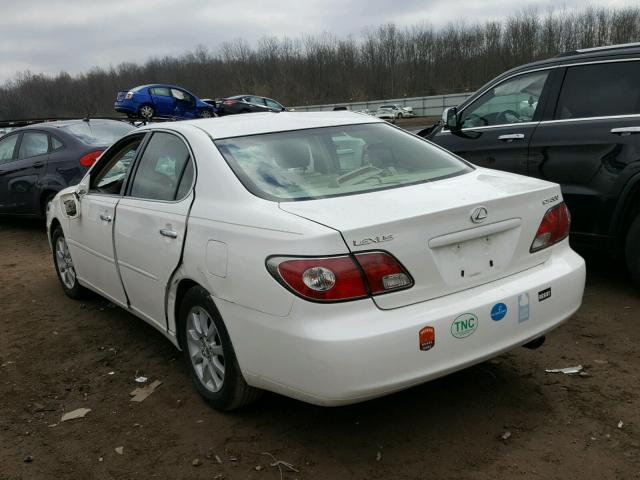 JTHBF30G430123857 - 2003 LEXUS ES 300 WHITE photo 3