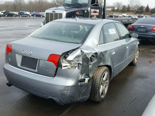 WAUDF78E07A196645 - 2007 AUDI A4 2.0T QU GRAY photo 4