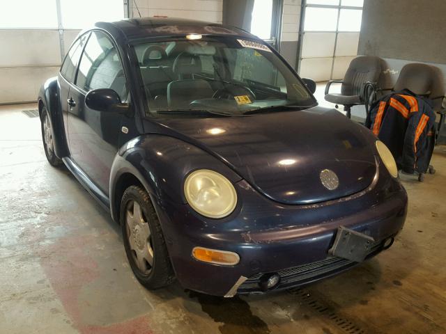 3VWCT21C91M409439 - 2001 VOLKSWAGEN NEW BEETLE BLUE photo 1