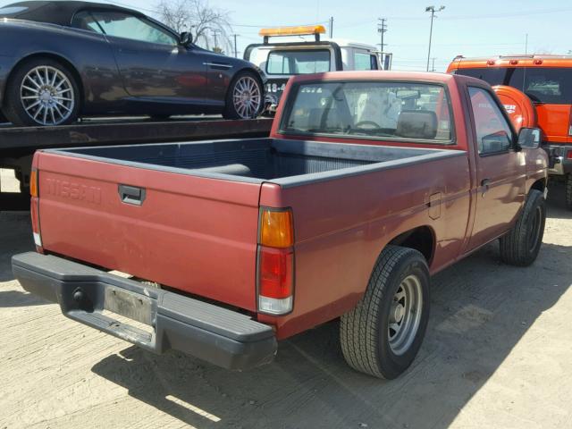 1N6SD11S4MC349912 - 1991 NISSAN TRUCK SHOR BURGUNDY photo 4